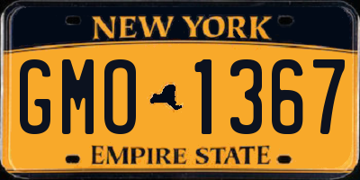NY license plate GMO1367