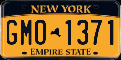 NY license plate GMO1371