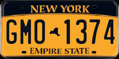 NY license plate GMO1374