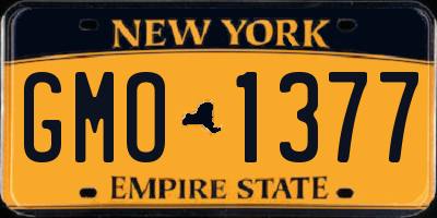 NY license plate GMO1377