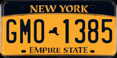 NY license plate GMO1385