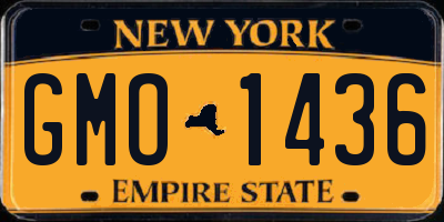 NY license plate GMO1436