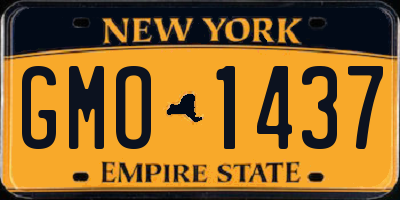 NY license plate GMO1437