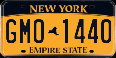 NY license plate GMO1440