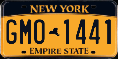 NY license plate GMO1441