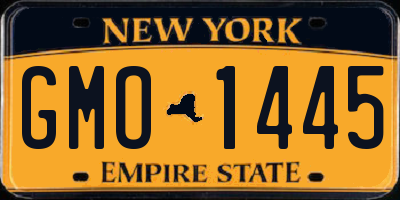 NY license plate GMO1445