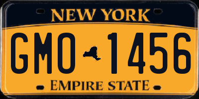 NY license plate GMO1456