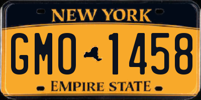 NY license plate GMO1458