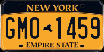 NY license plate GMO1459
