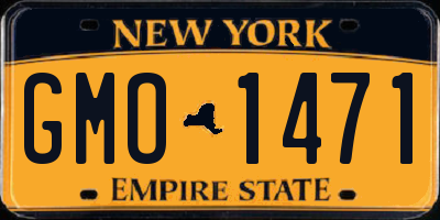 NY license plate GMO1471