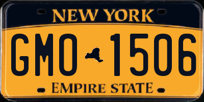 NY license plate GMO1506