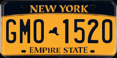 NY license plate GMO1520