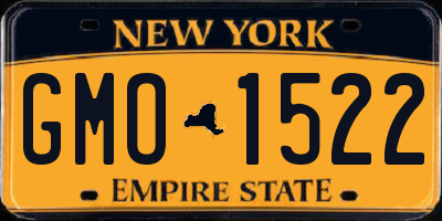 NY license plate GMO1522