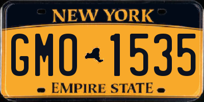 NY license plate GMO1535