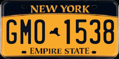 NY license plate GMO1538