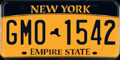 NY license plate GMO1542