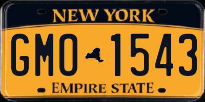 NY license plate GMO1543