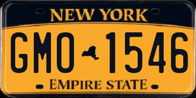NY license plate GMO1546