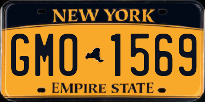 NY license plate GMO1569