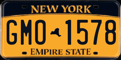 NY license plate GMO1578