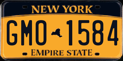 NY license plate GMO1584