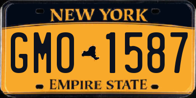 NY license plate GMO1587