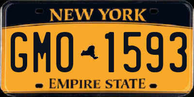 NY license plate GMO1593