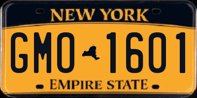 NY license plate GMO1601