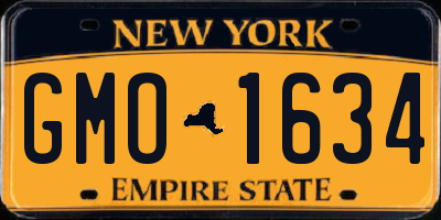 NY license plate GMO1634