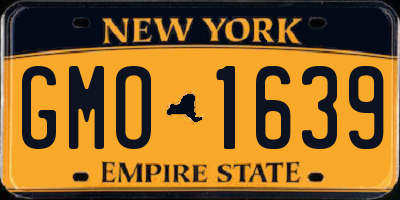 NY license plate GMO1639
