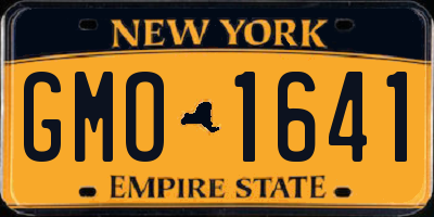 NY license plate GMO1641