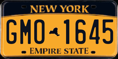 NY license plate GMO1645