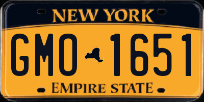 NY license plate GMO1651