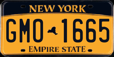 NY license plate GMO1665