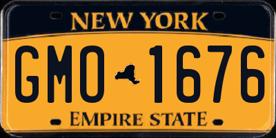 NY license plate GMO1676