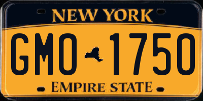 NY license plate GMO1750