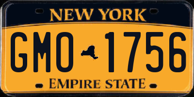 NY license plate GMO1756