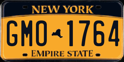 NY license plate GMO1764
