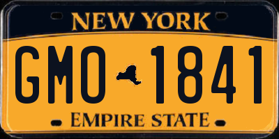 NY license plate GMO1841
