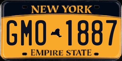 NY license plate GMO1887