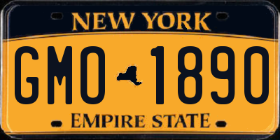 NY license plate GMO1890