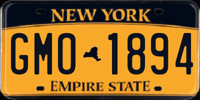 NY license plate GMO1894