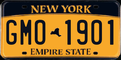 NY license plate GMO1901