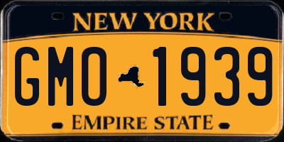 NY license plate GMO1939