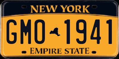 NY license plate GMO1941