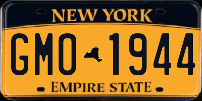 NY license plate GMO1944