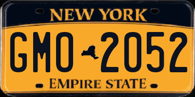 NY license plate GMO2052