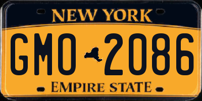 NY license plate GMO2086