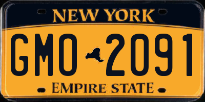 NY license plate GMO2091