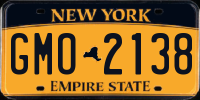 NY license plate GMO2138
